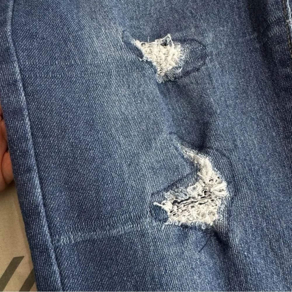 Hudson Girls Jeans Distressed‎ High Rise Flare Stretch Denim sz 14